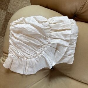 Dish | Ruffled Strapless Top